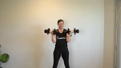 Curl to Press exercise demonstration
