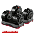 Ativafit Lava 66 Lb Adjustable Dumbbell Set