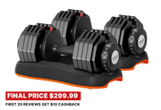 Ativafit Martian 50 Lb Adjustable Dumbbell Set