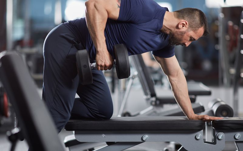 dumbbell rows