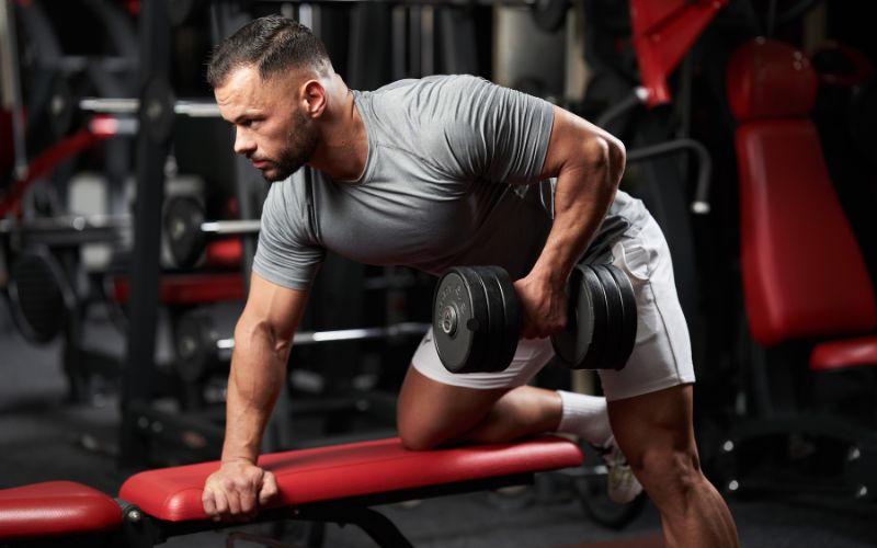 dumbbell rows