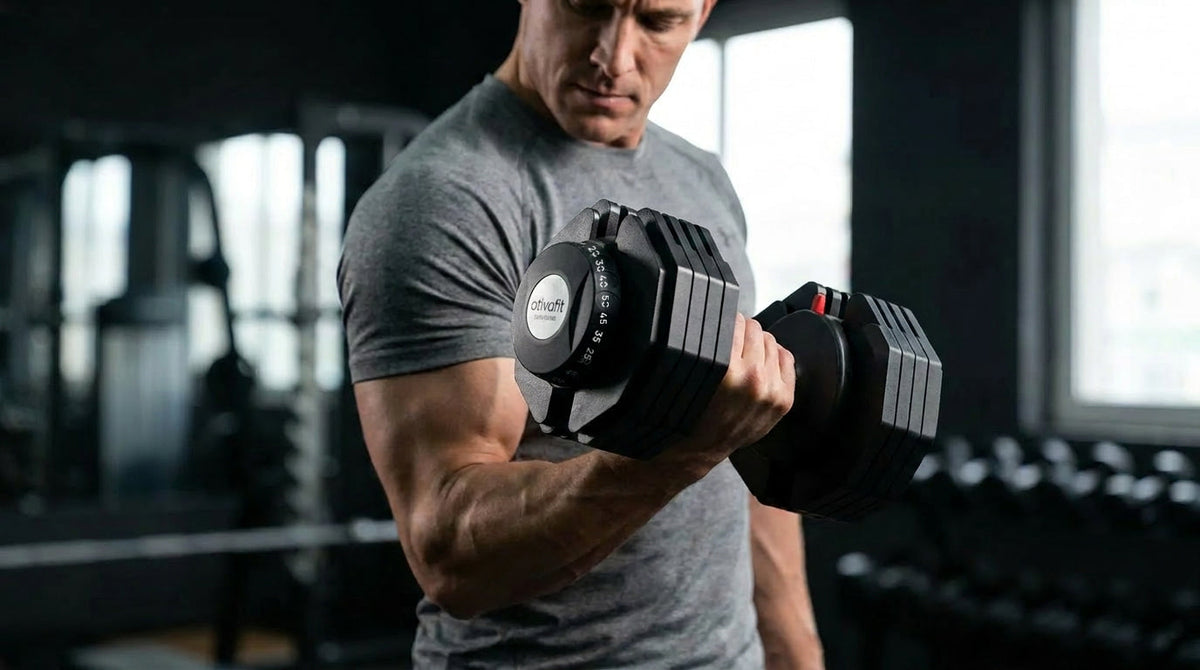Ativafit and PowerBlock adjustable dumbbells compared