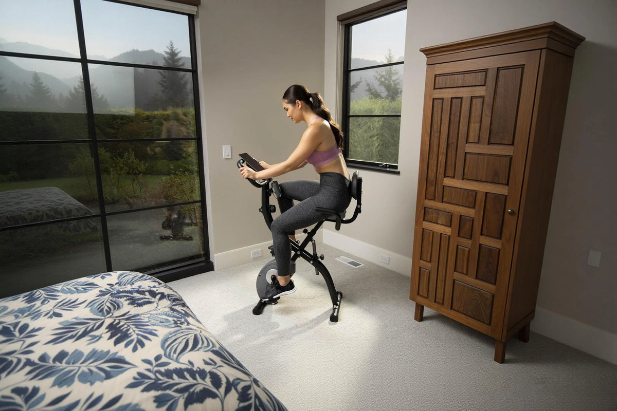 Ativafit Folding Stationary Bike for Home