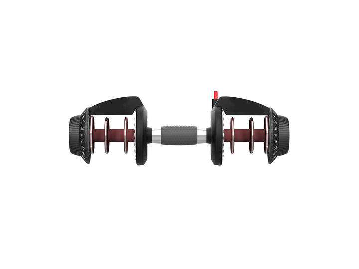 dumbbell handle on a white background