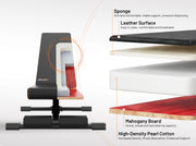 ativafit workout bench with features highlighted on a white background