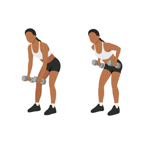Dumbbell deadlift demonstration