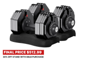 Ativafit Flare 88 Lb Adjustable Dumbbell Set