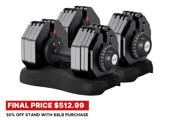 Ativafit Flare 88 Lb Adjustable Dumbbell Set