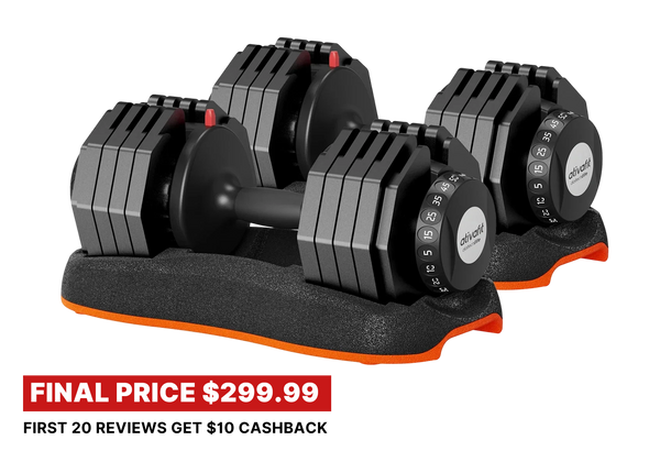 Ativafit Martian 50 Lb Adjustable Dumbbell Set
